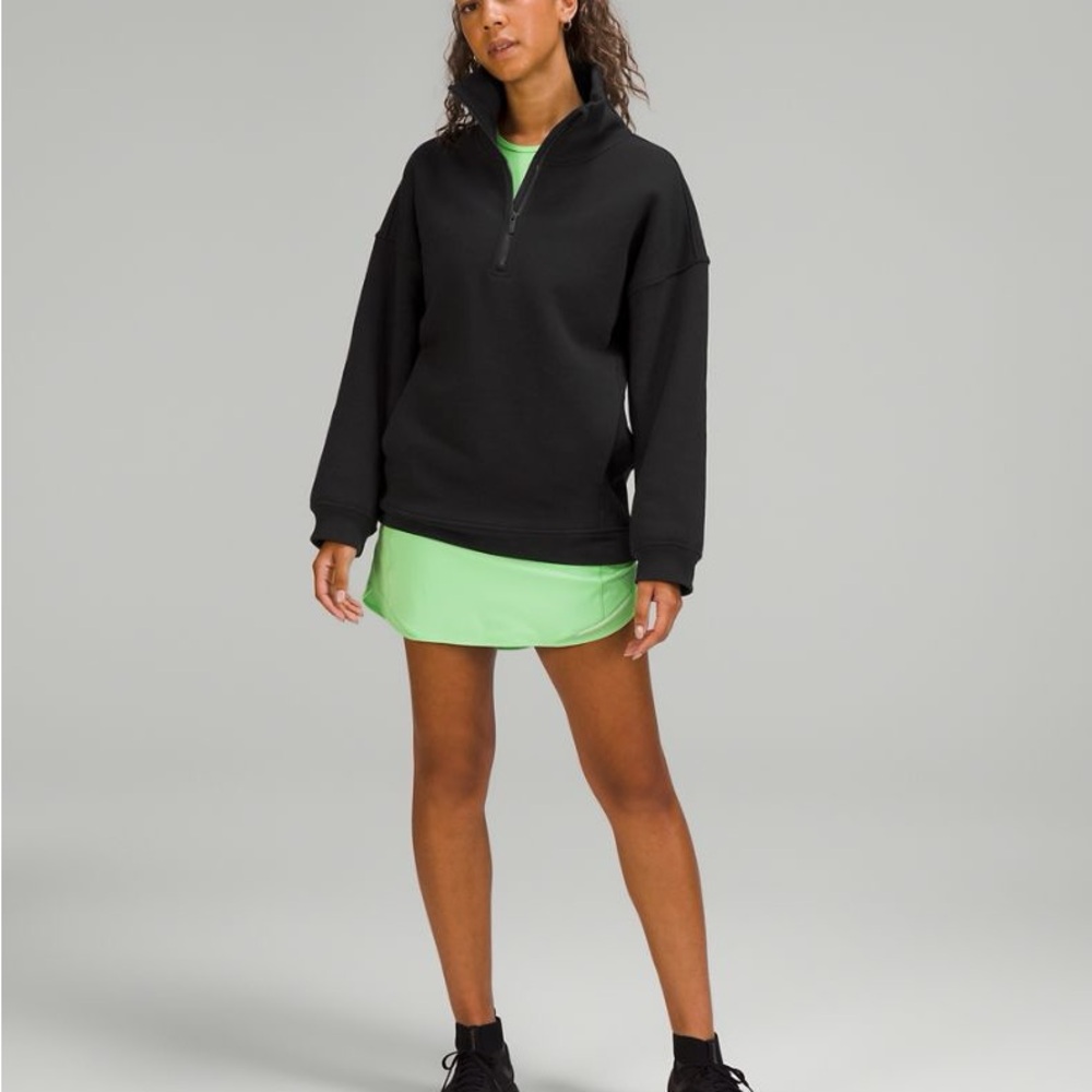 (A11) Lululemon Thick Fleece Half Zip, Black, Size M/L